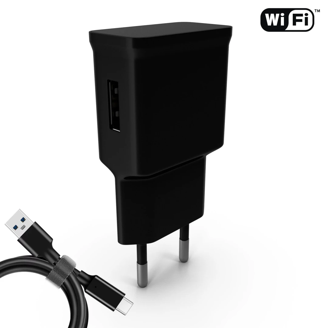 Reiseladegerät mit USB und integrierter versteckter Kamera Reiseladegerät mit eingebauter versteckter Kamera