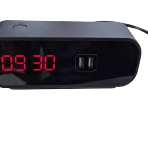 Uhr als Mobiltelefon-Ladegerät mit 2x USB-Anschlüssen zum Laden