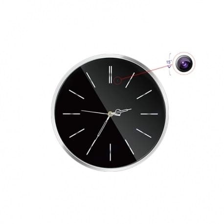 Schwarze Wanduhr mit versteckter Kamera schwarze Wanduhr mit versteckter Kamera