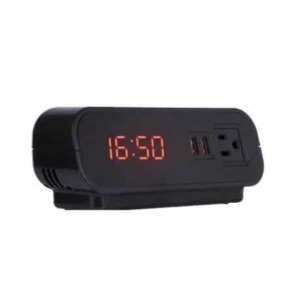 Uhr mit versteckter Kamera 2x USB-Anschlüsse zum Telefonladen