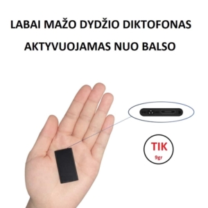 Vom Sprachsignal aktivierter Diktiergerät mit 8 GB Speicher