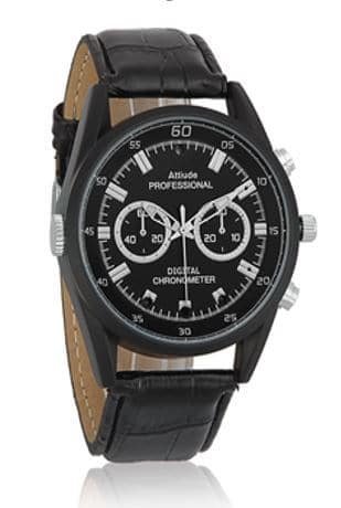 Armbanduhr Kamera mit Lederarmband | Nachtsicht | 32GB Armbanduhr Kamera mit Lederarmband | Nachtsicht | 32GB